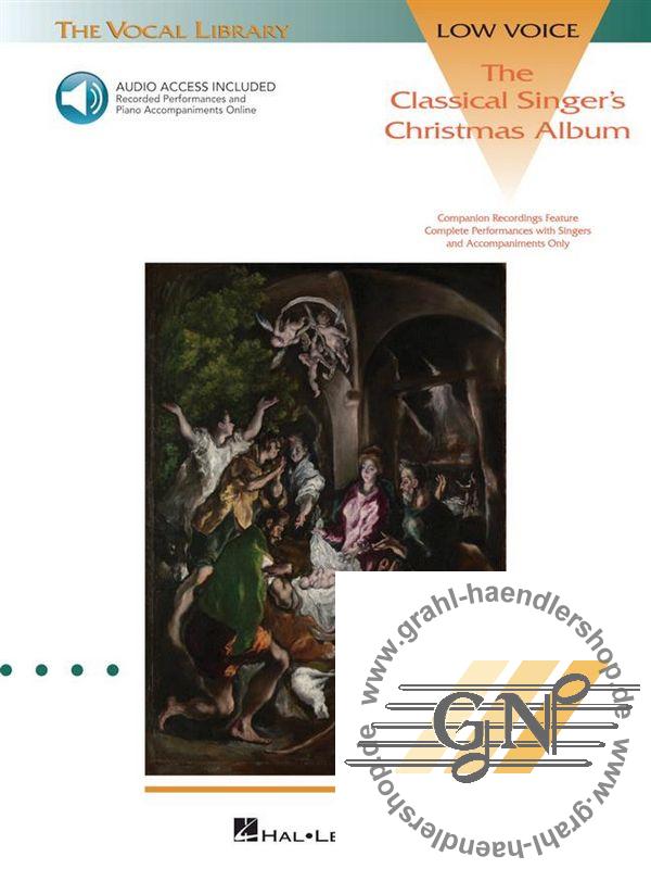Front Cover Image The Classical Singer's Christmas Album - Low Voice