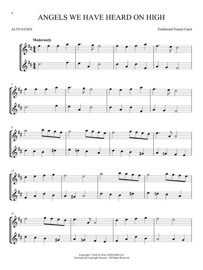 Other Cover Image Christmas Carols for Two Alto Saxes