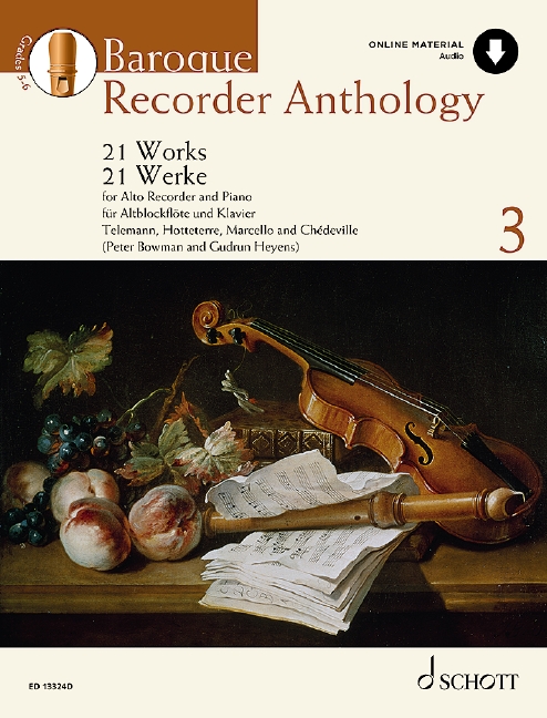 Front Cover Image Baroque Recorder Anthology Band 3