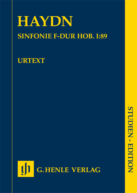Front Cover Image Sinfonie F-dur Hob. I:89 (1785)