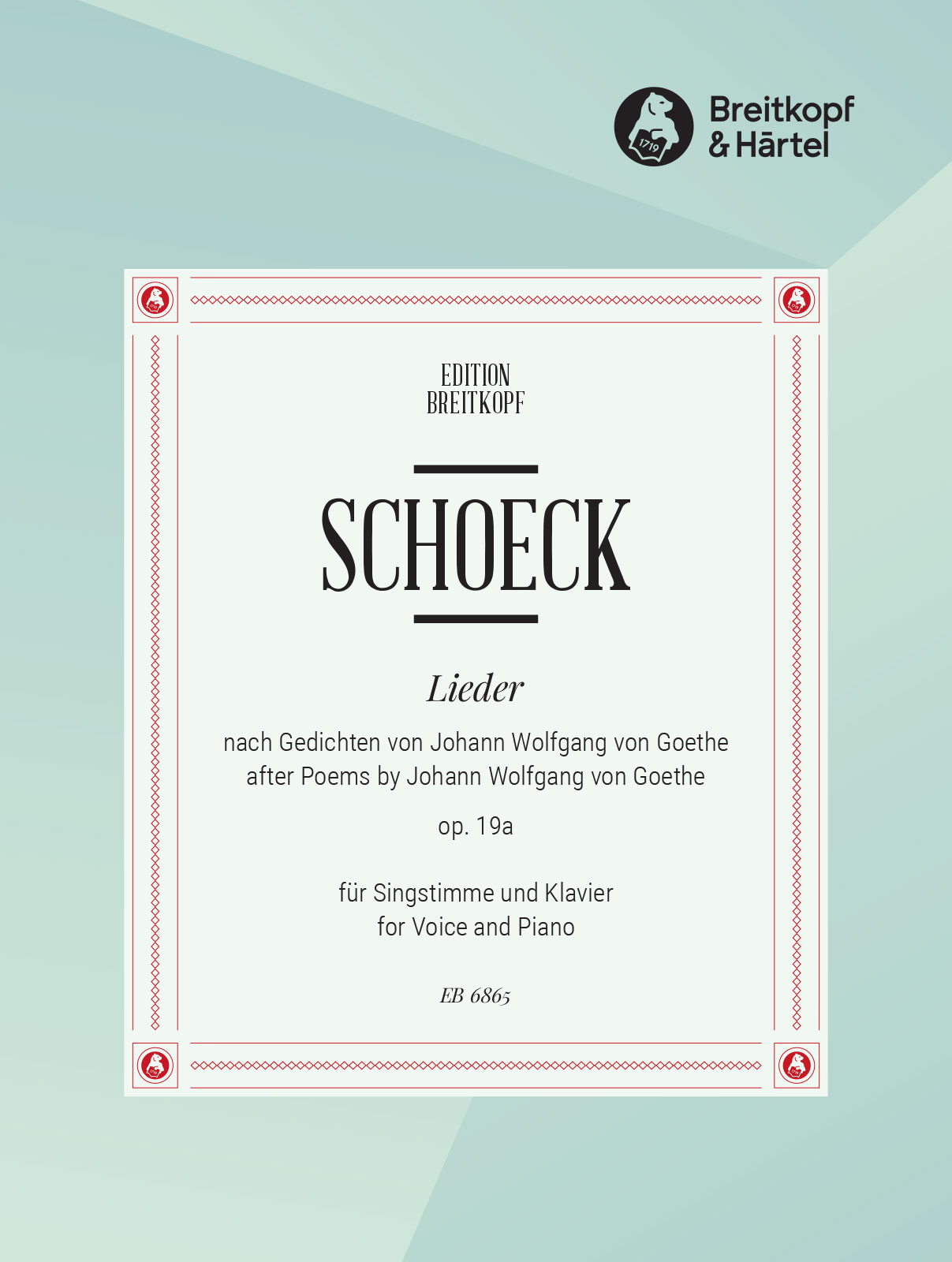 Other Cover Image Lieder op. 19a nach Goethe