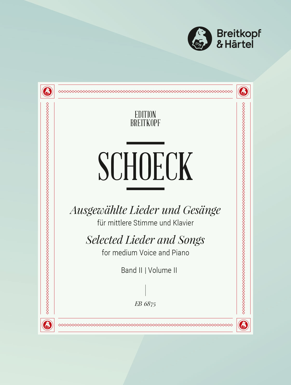 Front Cover Image Ausgew. Lieder und Gesänge II