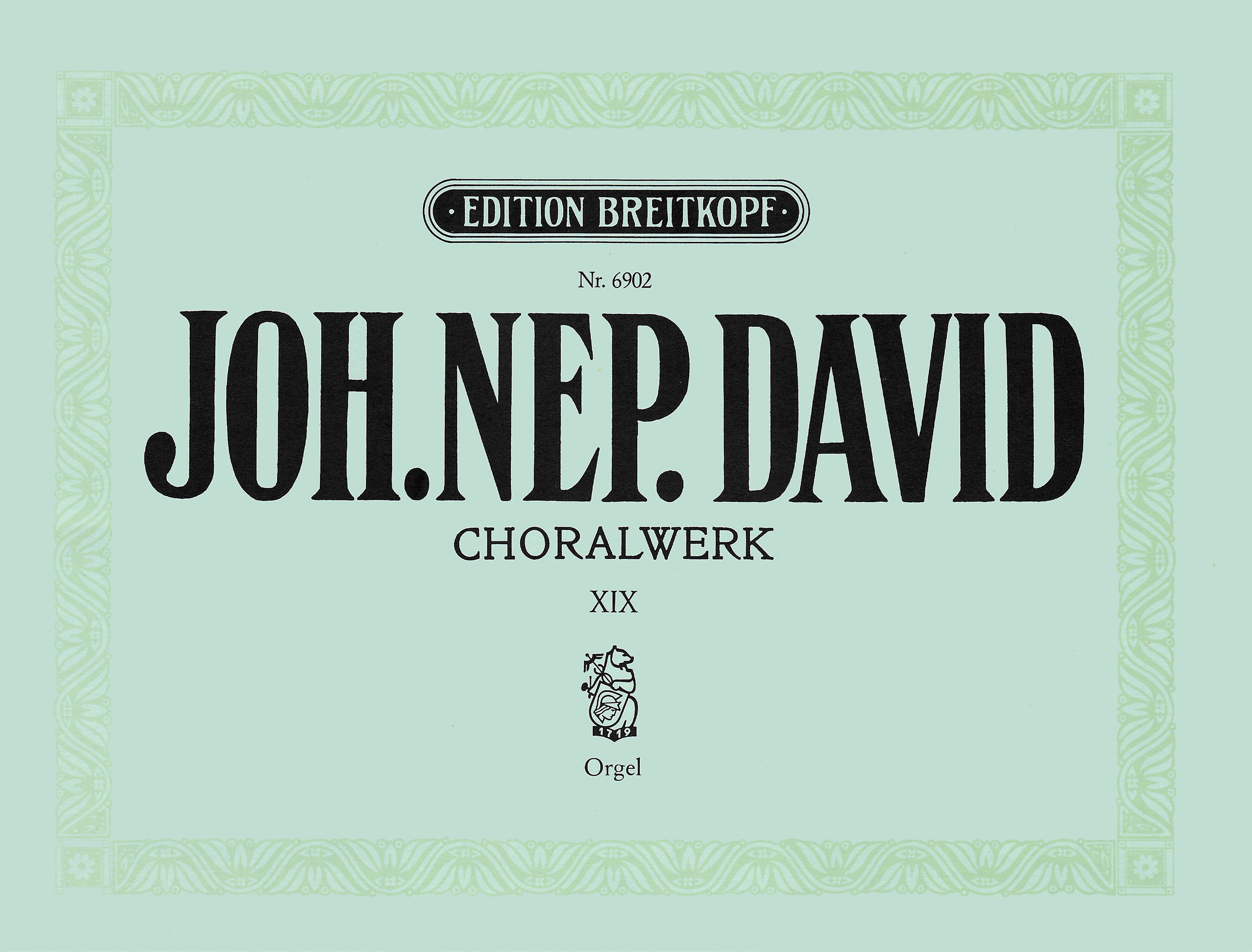 Front Cover Image Choralwerk, Heft 19 Nr. 48 (1969)