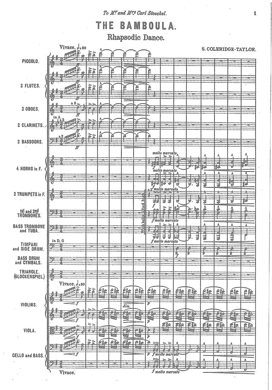 Other Cover Image Bamboula Op. 75