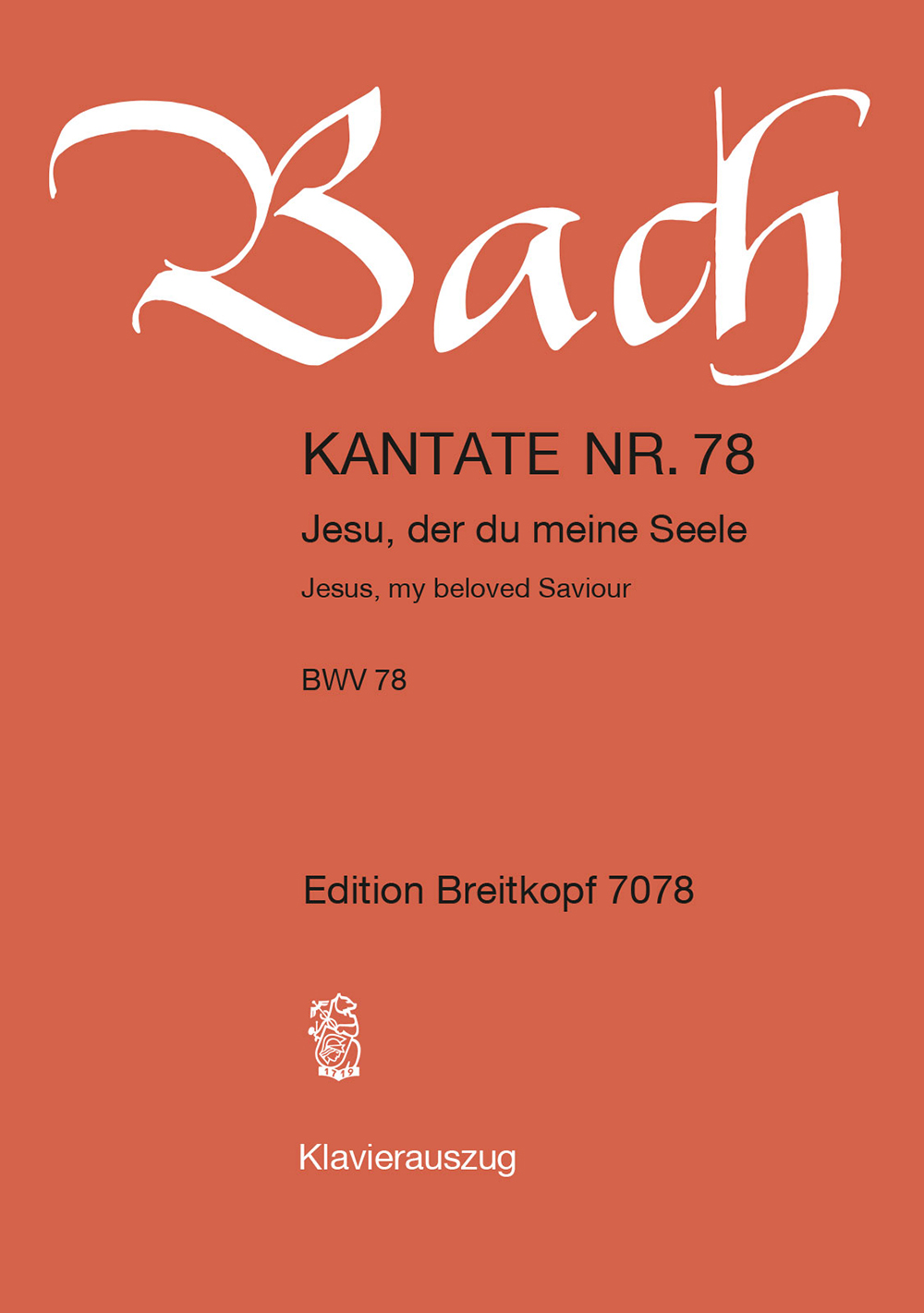 Other Cover Image Kantate BWV 78 ‘Jesu, der du meine Seele’