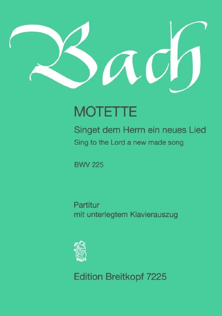 Other Cover Image Motette BWV 225 "Singet dem Herrn ein neues Lied"