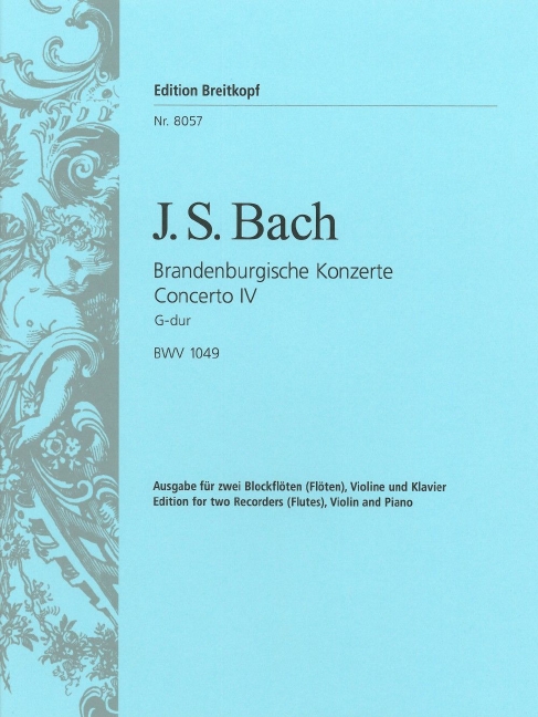 Other Cover Image Brandenburgisches Konzert Nr. 4 G-dur BWV 1049