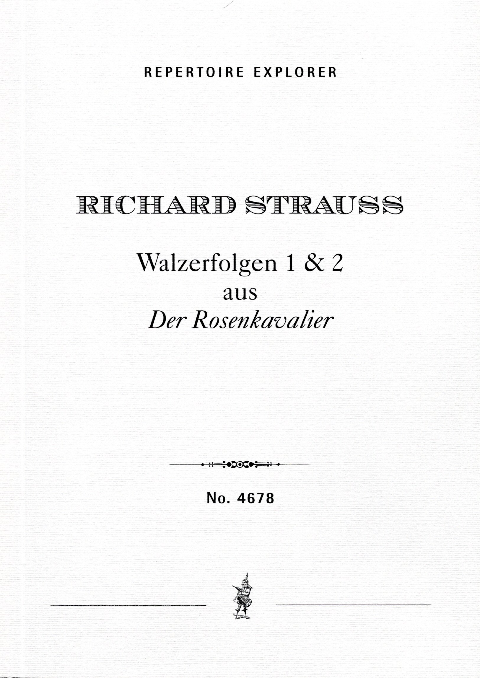Front Cover Image Walzerfolgen 1 und 2 aus Der Rosenkavalier