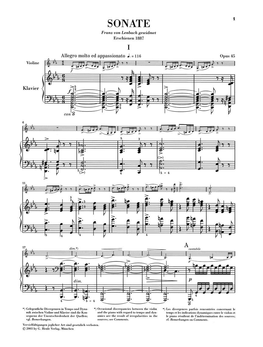 Other Cover Image Violinsonate Nr. 3 c-moll op. 45