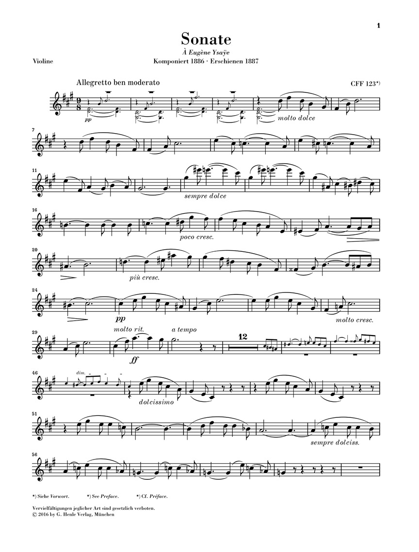 Other Cover Image Sonate für Klavier und Violine A-dur