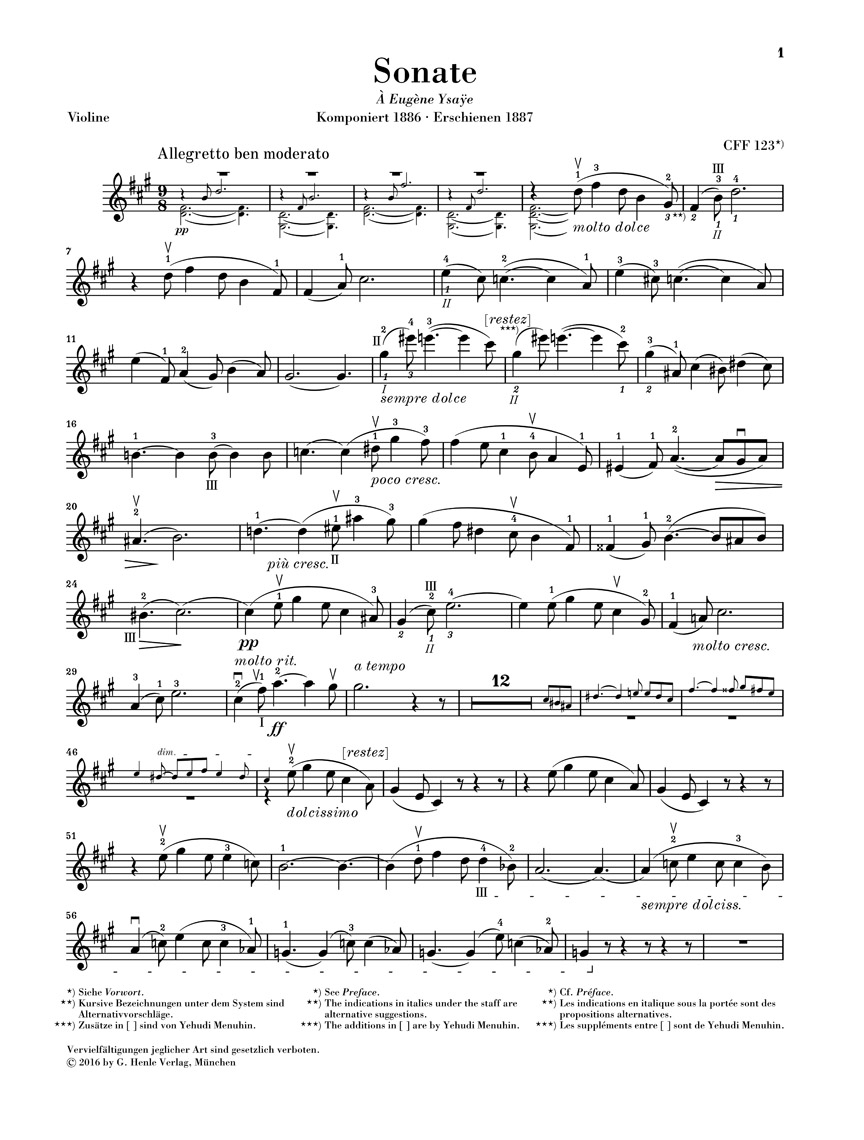 Other Cover Image Sonate für Klavier und Violine A-dur