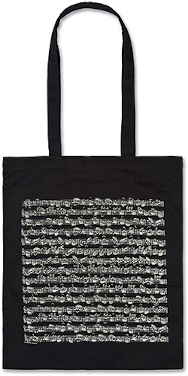 Front Cover Image Tragtasche Notenblatt schwarz lang