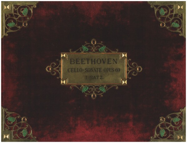 Front Cover Image Sonate op. 69 1. Satz