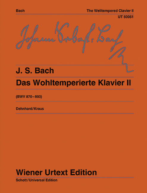 Front Cover Image Das Wohltemperierte Klavier Band 2 BWV 870-893