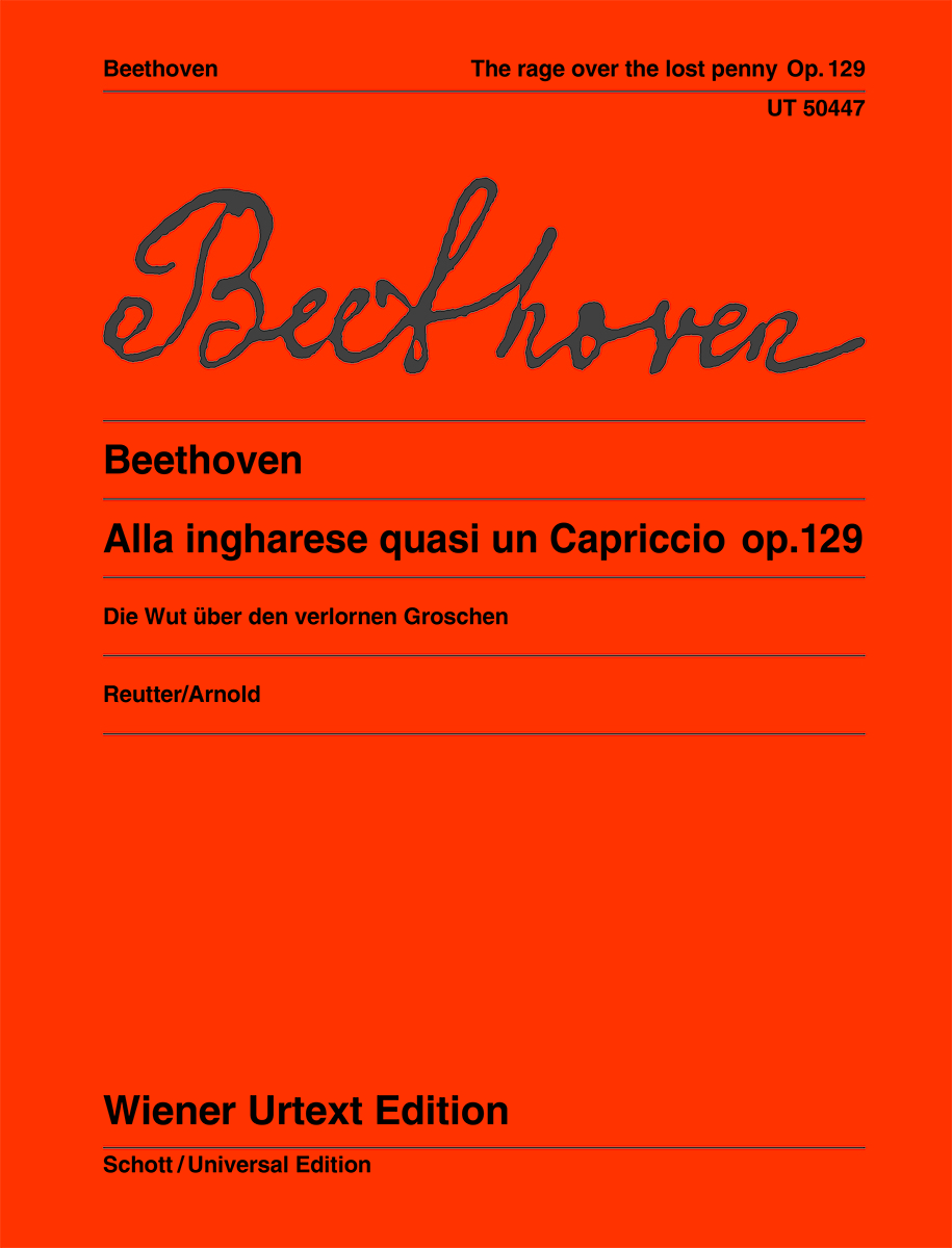 Front Cover Image Die Wut über den verlorenen Groschen G-Dur op. 129