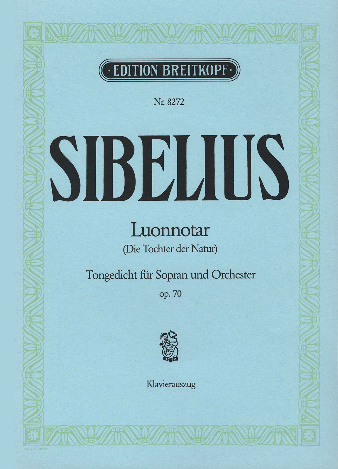 Front Cover Image Luonnotar op. 70