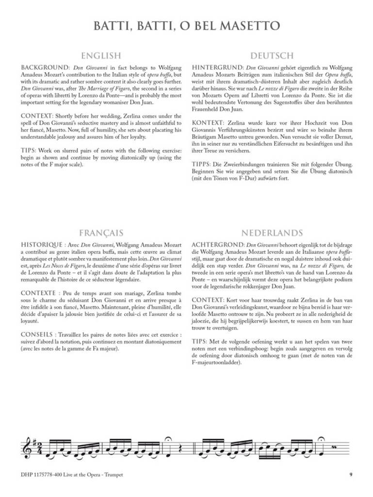 Other Cover Image Live at the Opera - Trumpet