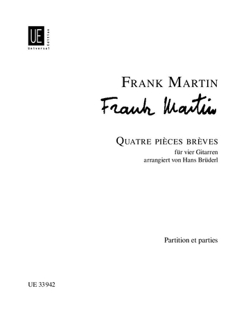Front Cover Image Quatre pièces brèves für 4 Gitarren