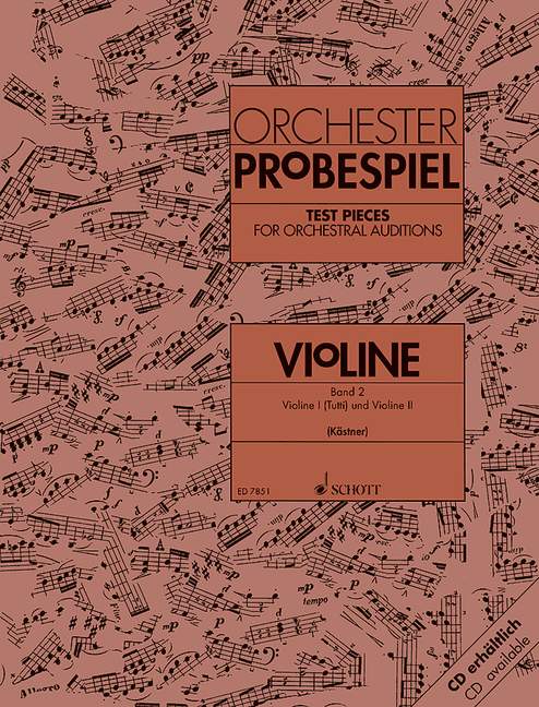 Front Cover Image Orchester-Probespiel Violine Band 2