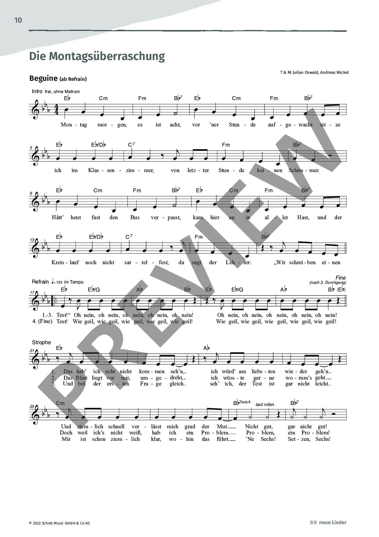 Other Cover Image 33 neue Lieder für jeden schulischen Anlass