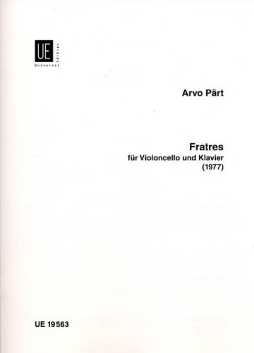 Front Cover Image Fratres für Violoncello und Klavier (1977)