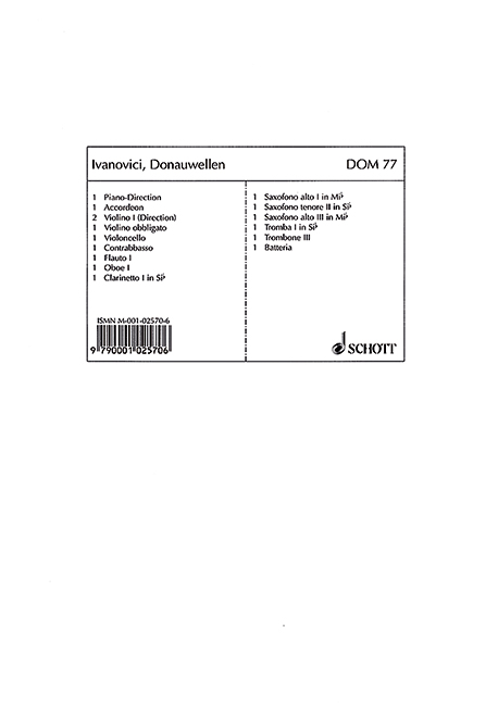 Front Cover Image Donauwellen-Walzer