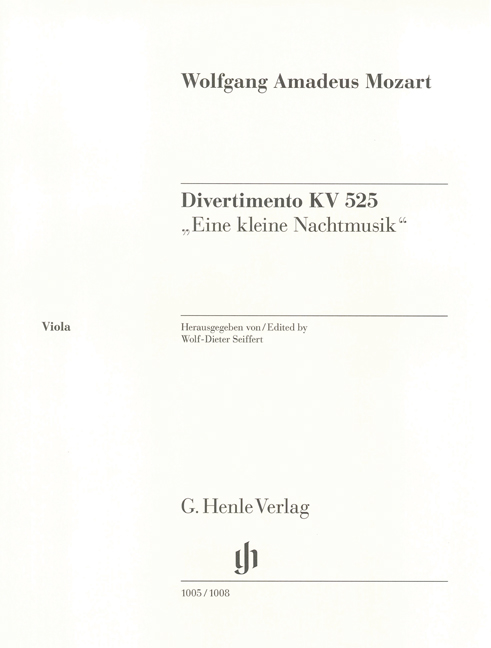 Front Cover Image Divertimento: Eine kleine Nachtmusik KV 525