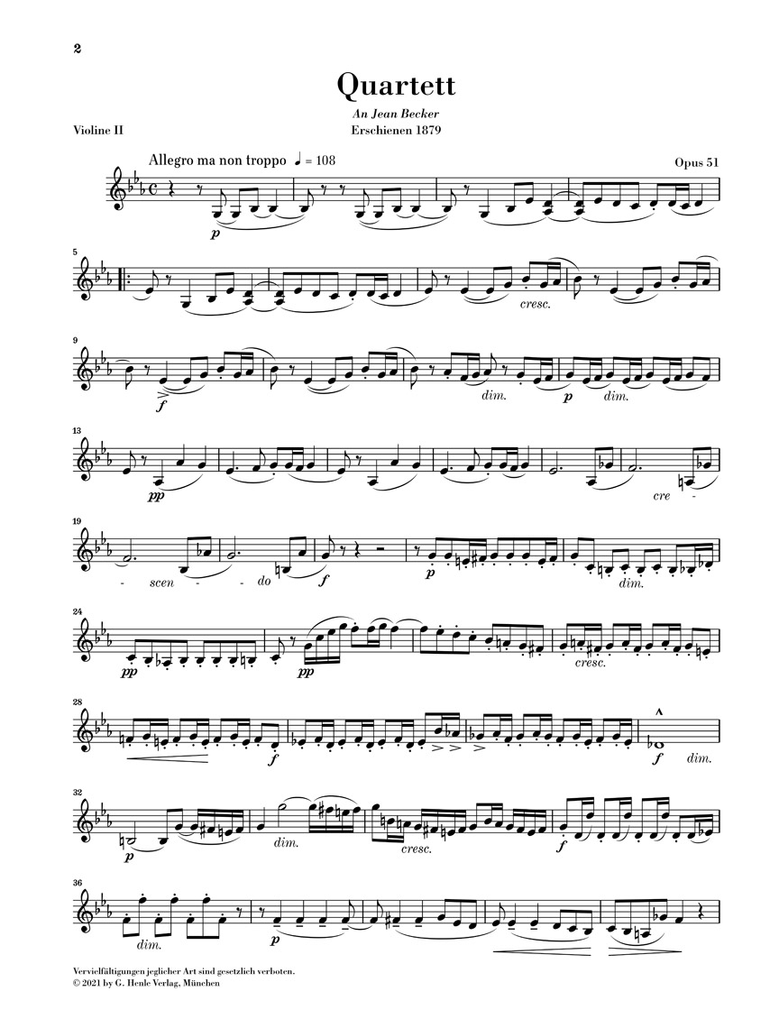 Other Cover Image Streichquartett Es-dur op. 51