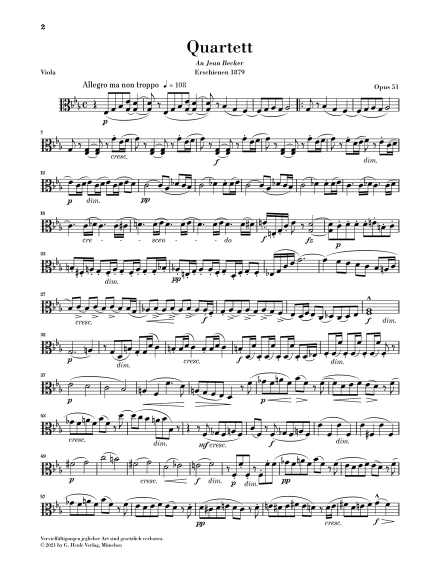 Other Cover Image Streichquartett Es-dur op. 51