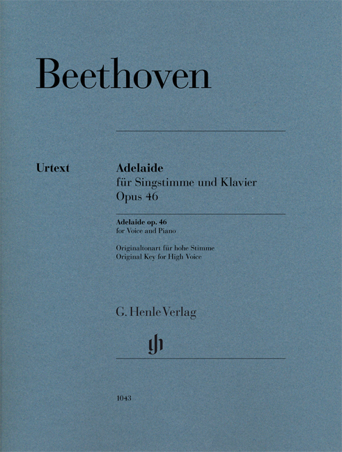 Front Cover Image Adelaide für Singstimme und Klavier Opus 46