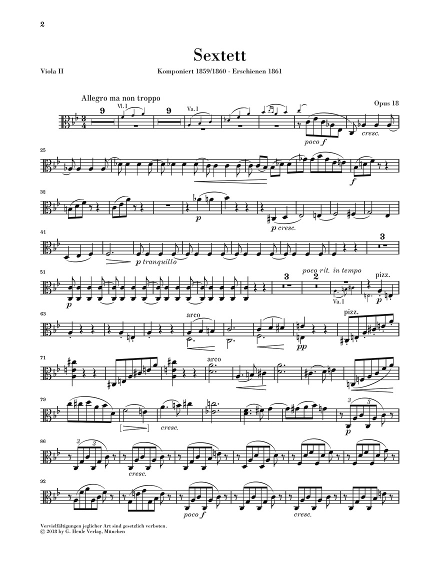 Other Cover Image Streichsextett Nr. 1 B-dur op. 18