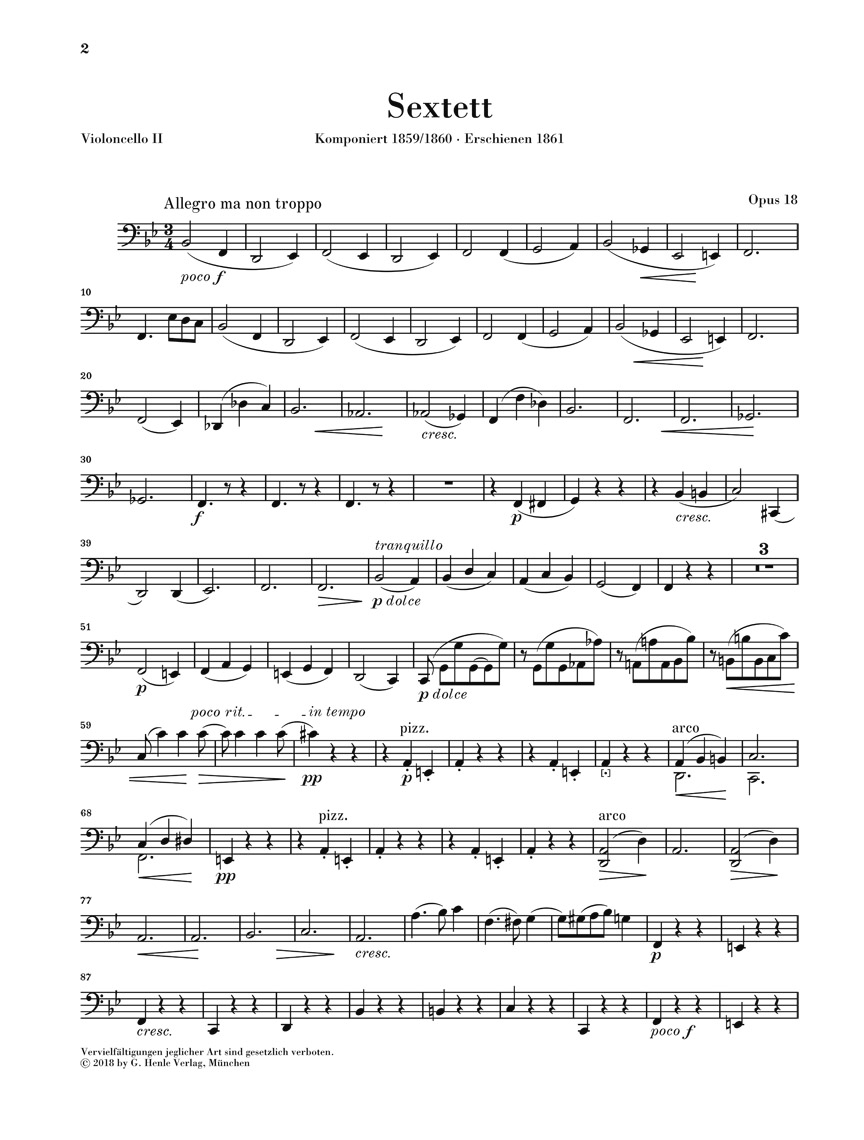 Other Cover Image Streichsextett Nr. 1 B-dur op. 18