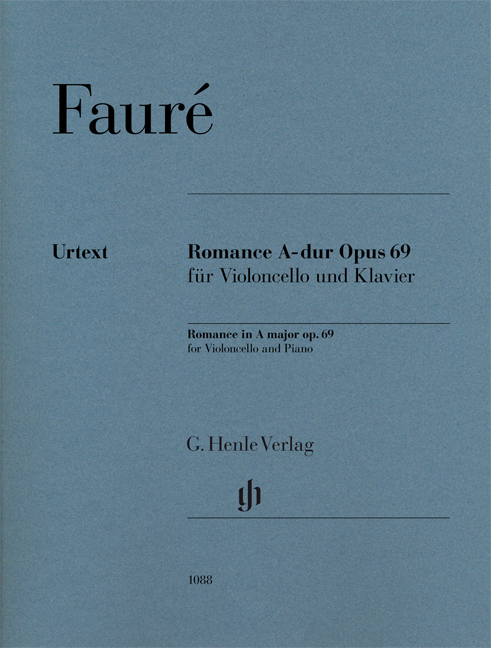 Front Cover Image Romance A-dur op. 69 für Violoncello und Klavier