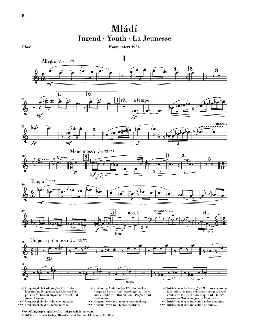 Other Cover Image Mladi (Jugend) - Suite für Blasinstrumente