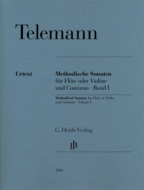 Front Cover Image Methodische Sonaten für Flöte oder Violine und Basso Continuo, Band I