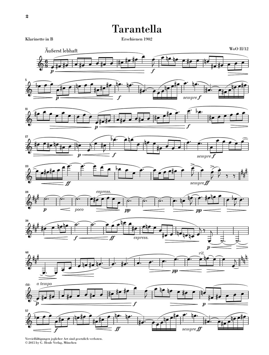 Other Cover Image Tarantella und Albumblatt für Klarinette und Klavier