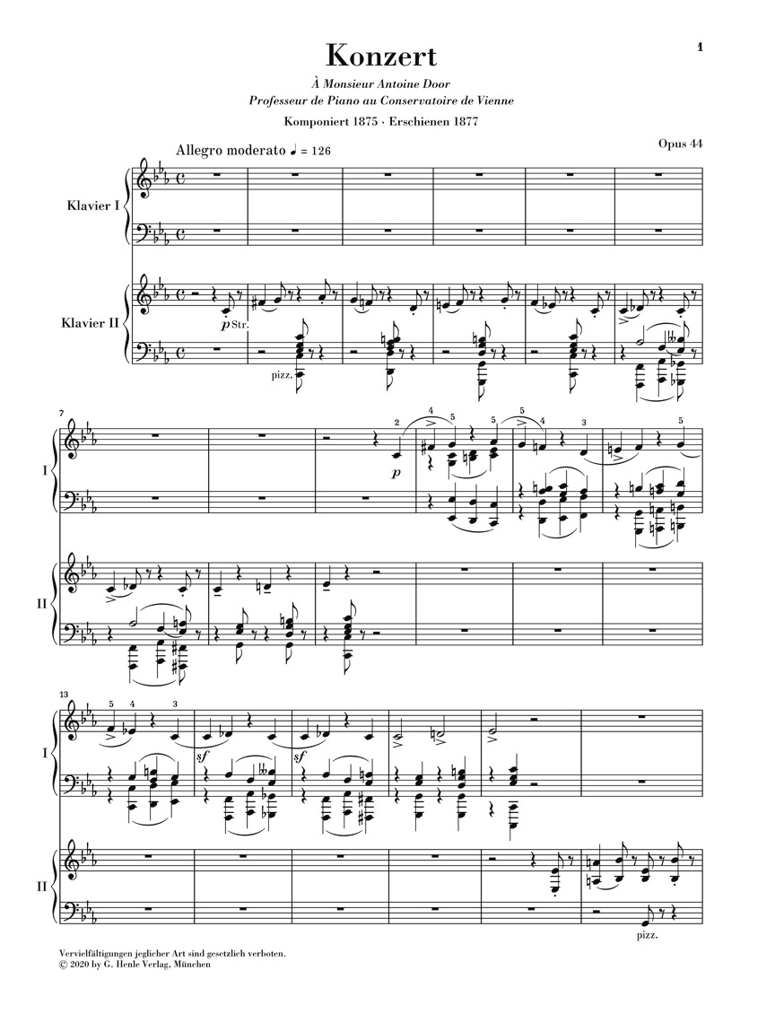 Other Cover Image Klavierkonzert Nr. 4 c-moll op. 44