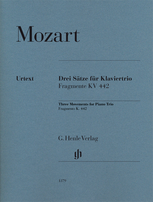 Front Cover Image Drei Sätze für Klaviertrio