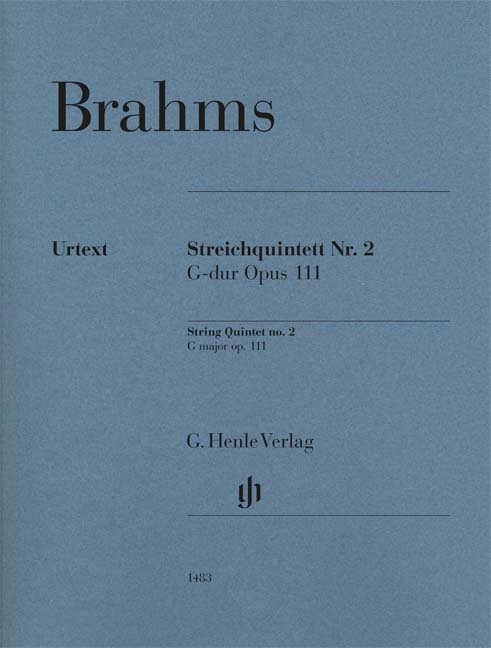 Front Cover Image Streichquintett Nr. 2 G-dur op. 111
