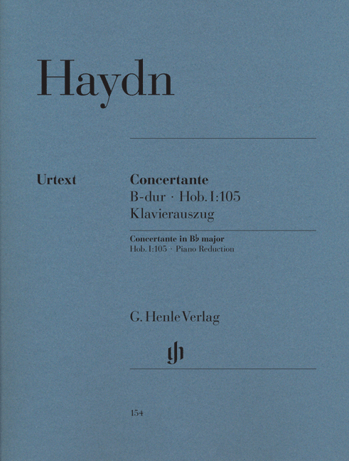 Front Cover Image Concertante für Oboe, Fagott, Violine, Violoncello und Orchester Hob. I:105