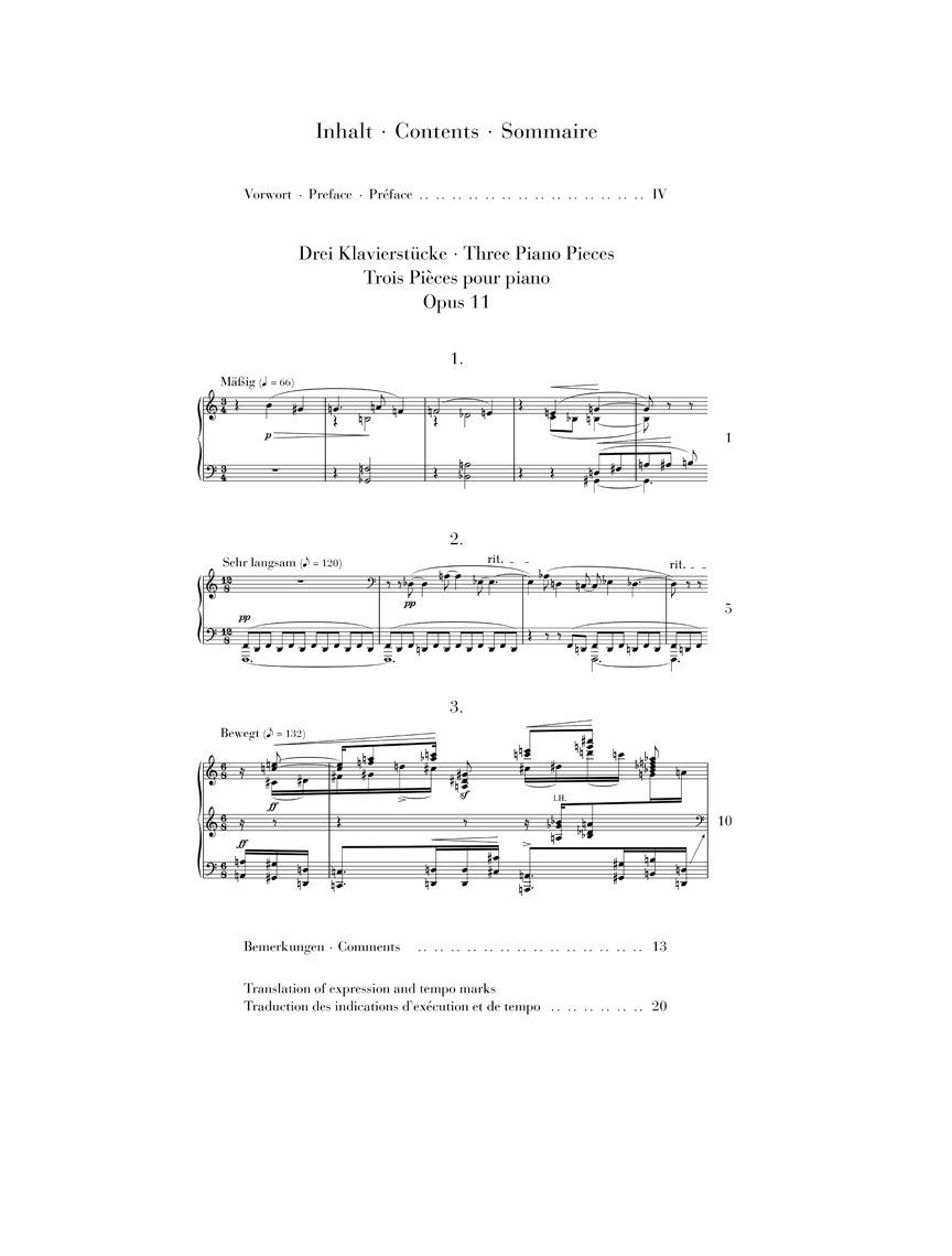 Other Cover Image Drei Klavierstücke op. 11