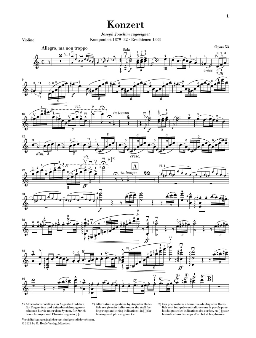 Other Cover Image Violinkonzert a-moll op. 53