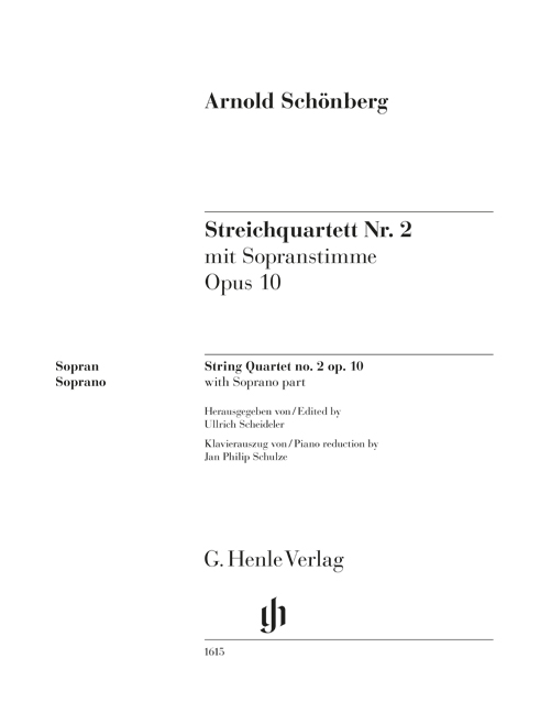 Front Cover Image Streichquartett Nr. 2 op. 10