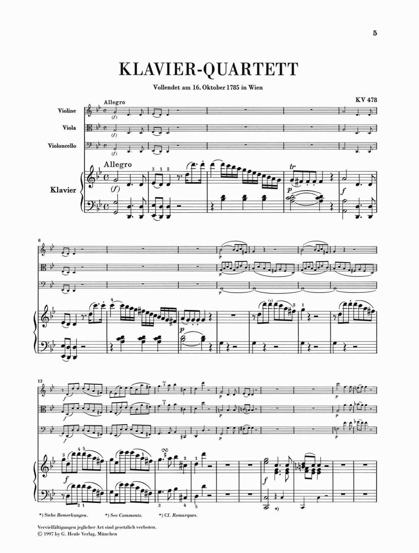 Other Cover Image Klavierquartette KV 478 und KV 493