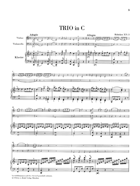 Other Cover Image Klaviertrios C-dur und F-dur Hob. XV:3