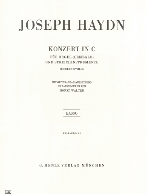 Front Cover Image Orgelkonzert C-dur Hob. XVIII:10