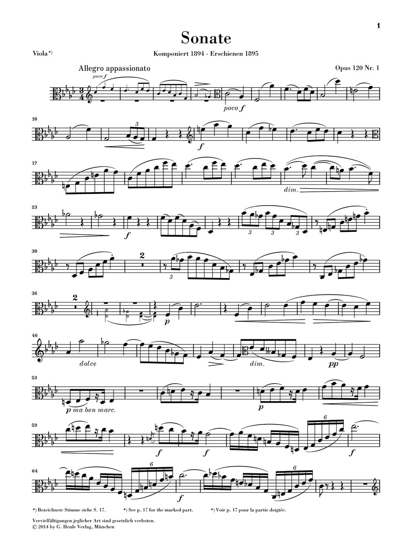 Other Cover Image Sonaten für Klavier und Klarinette op. 120