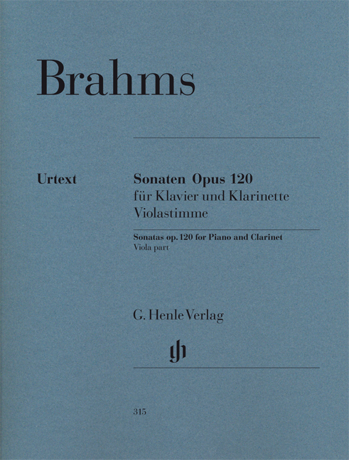 Front Cover Image Sonaten für Klavier und Klarinette op. 120