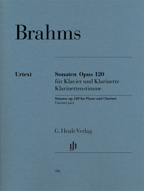 Front Cover Image Sonaten op. 120 für Klarinette (oder Viola) und Klavier