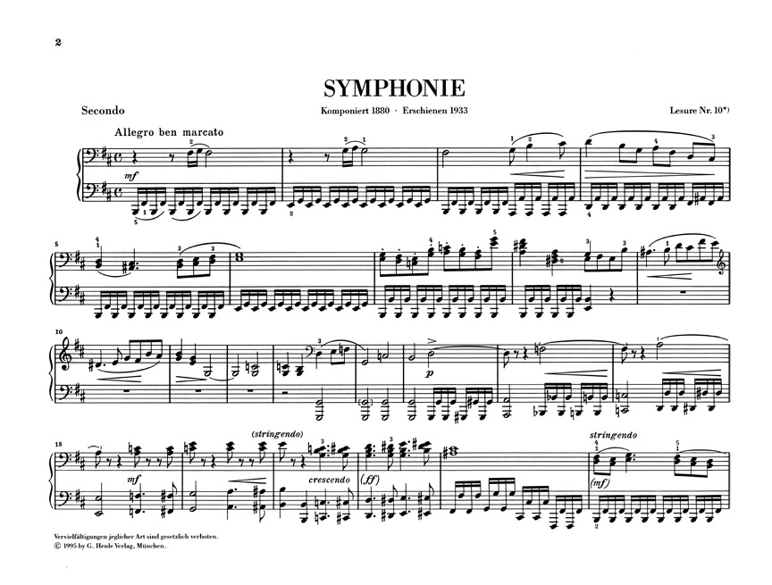 Other Cover Image Symphonie h-moll für Klavier zu vier Händen